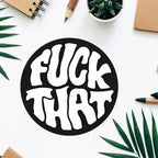 Funny Text Mouse Pad Round