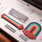 Ergonomic Cloud Wrist Pad - Rainbow Gradient