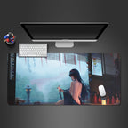 Female office computer