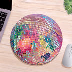 Rubber Round Pink Disco Ball