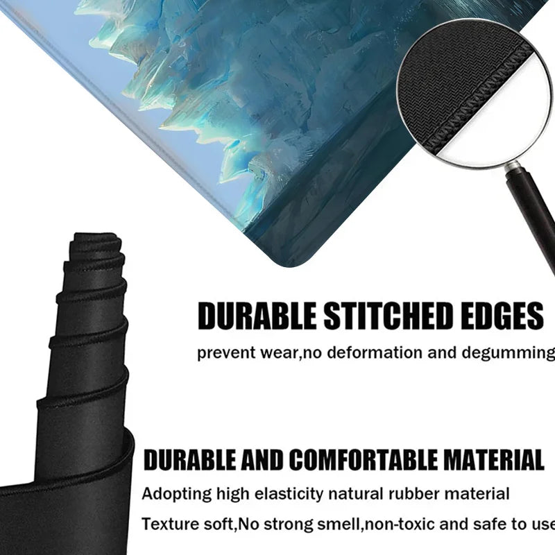 Stitched Edge Non-Slip Iced