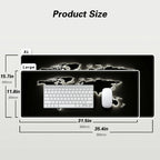 Large Retro Black World Map