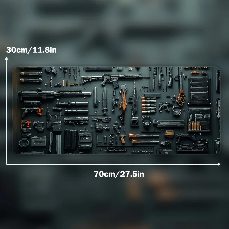 Gun parts assembly Mouse Pad