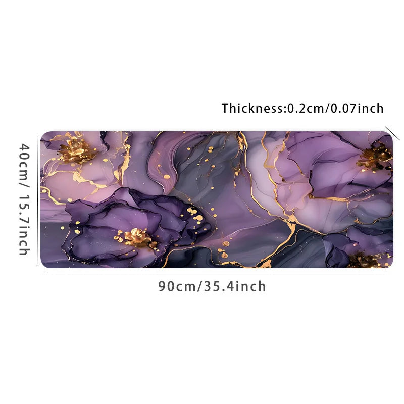 Purple Marble with Gold Edges