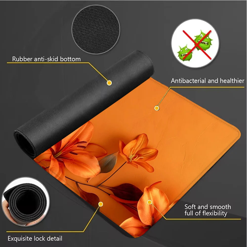 Computer Keyboard Mat Flower