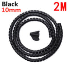 2M/1M Flexible Spiral Cable Wire Protector Cable Organizer