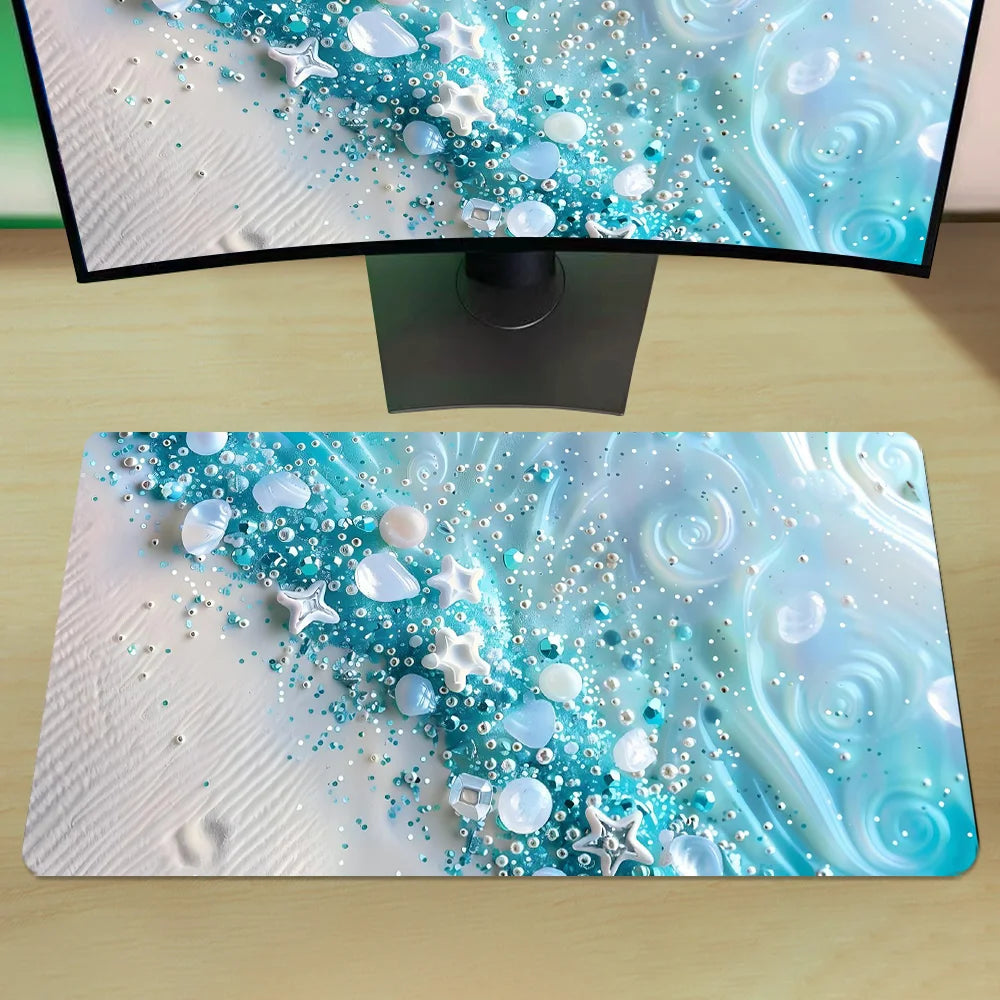 Light Blue Sea Shell Pattern