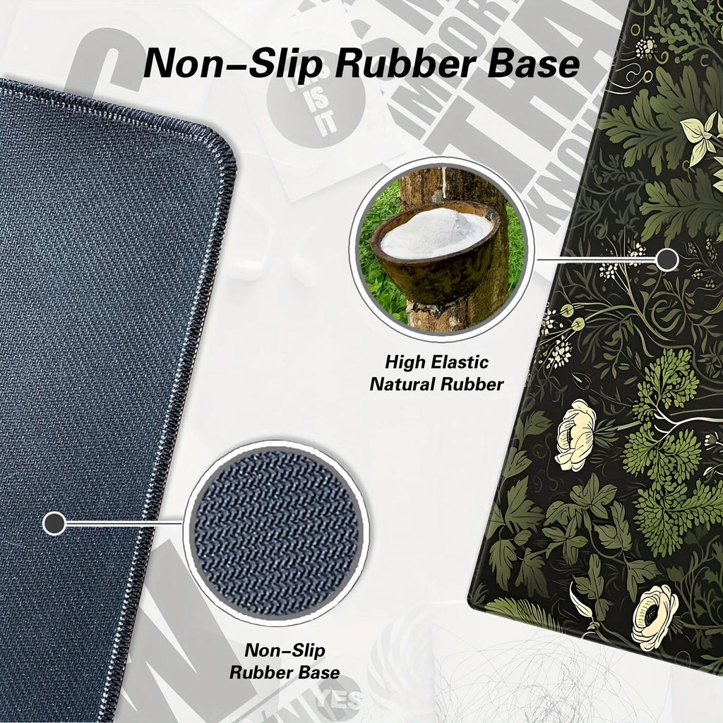 Botanical Green Floral Plant Mouse