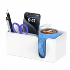 New 4-in-1 Tableside Storage Box Metal 360°