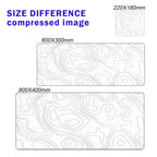 Line Liquid Mouse Pad Topographic