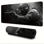 Large Mouse Pad Tactical Soldier Design Non-Slip