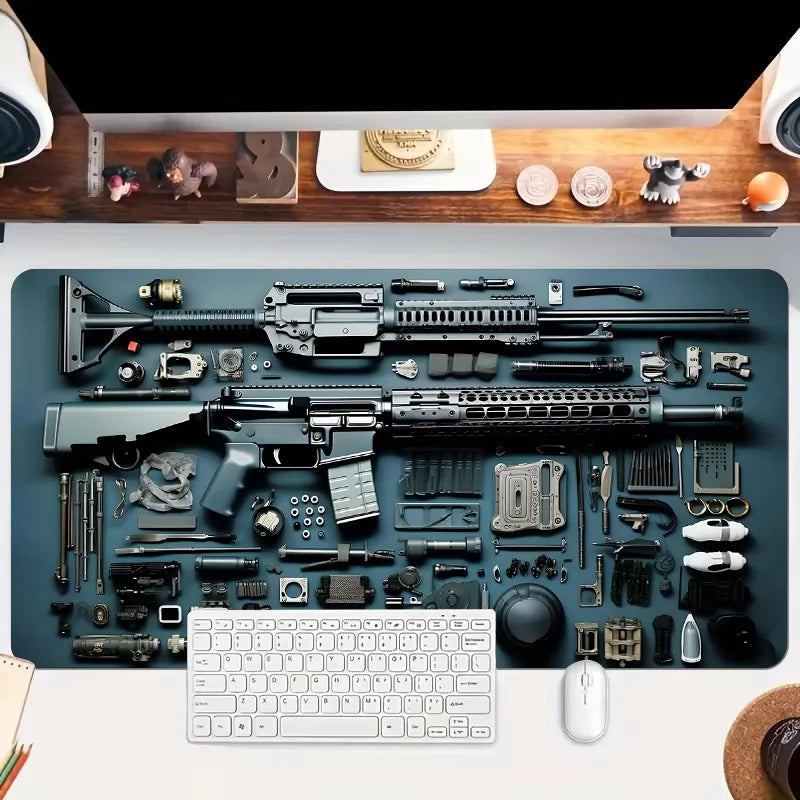 Gun parts assembly Mouse Pad