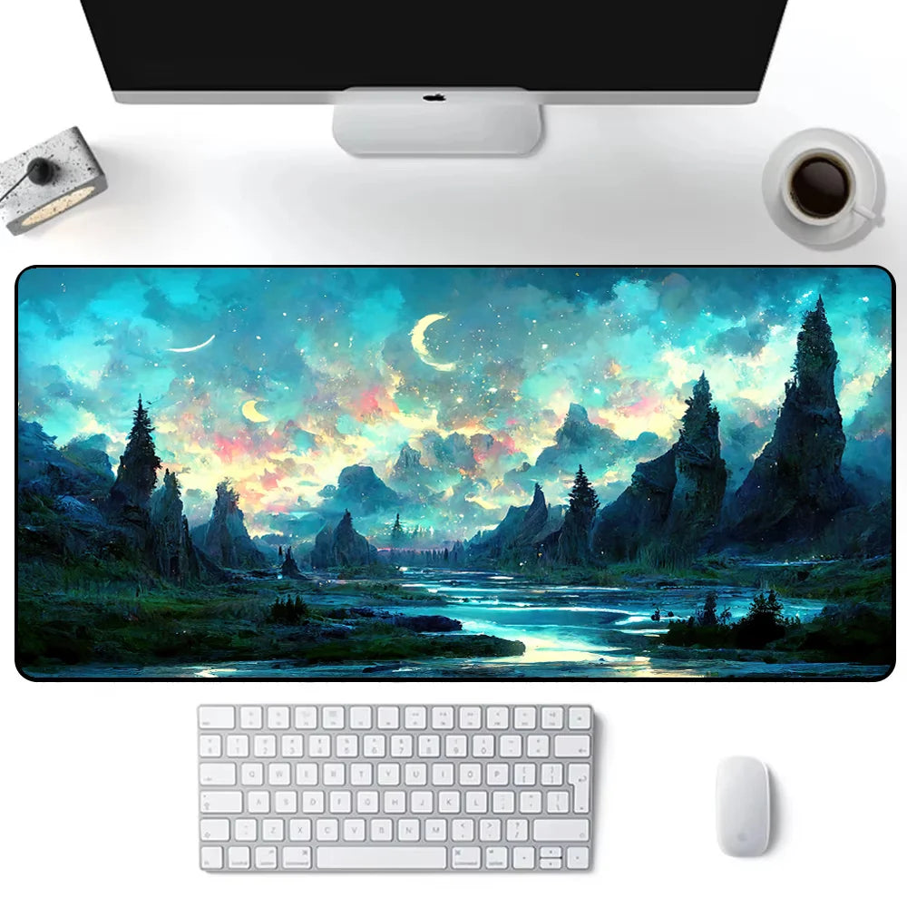 Fantasy landscape carpet