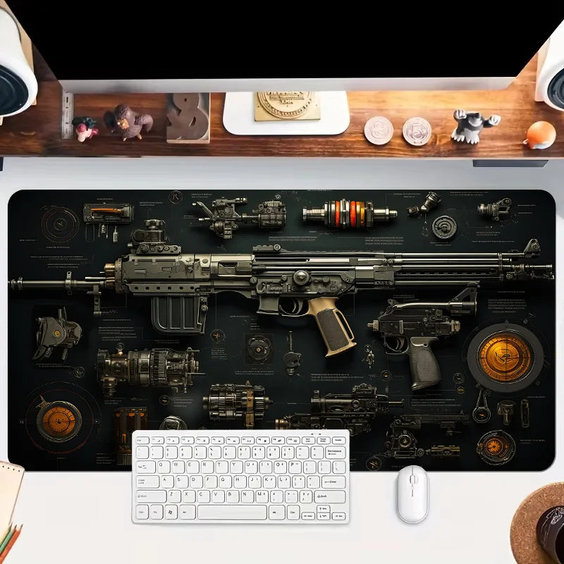 Gun parts assembly Mouse Pad