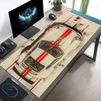 Supercar-Themed Large Mouse Pad