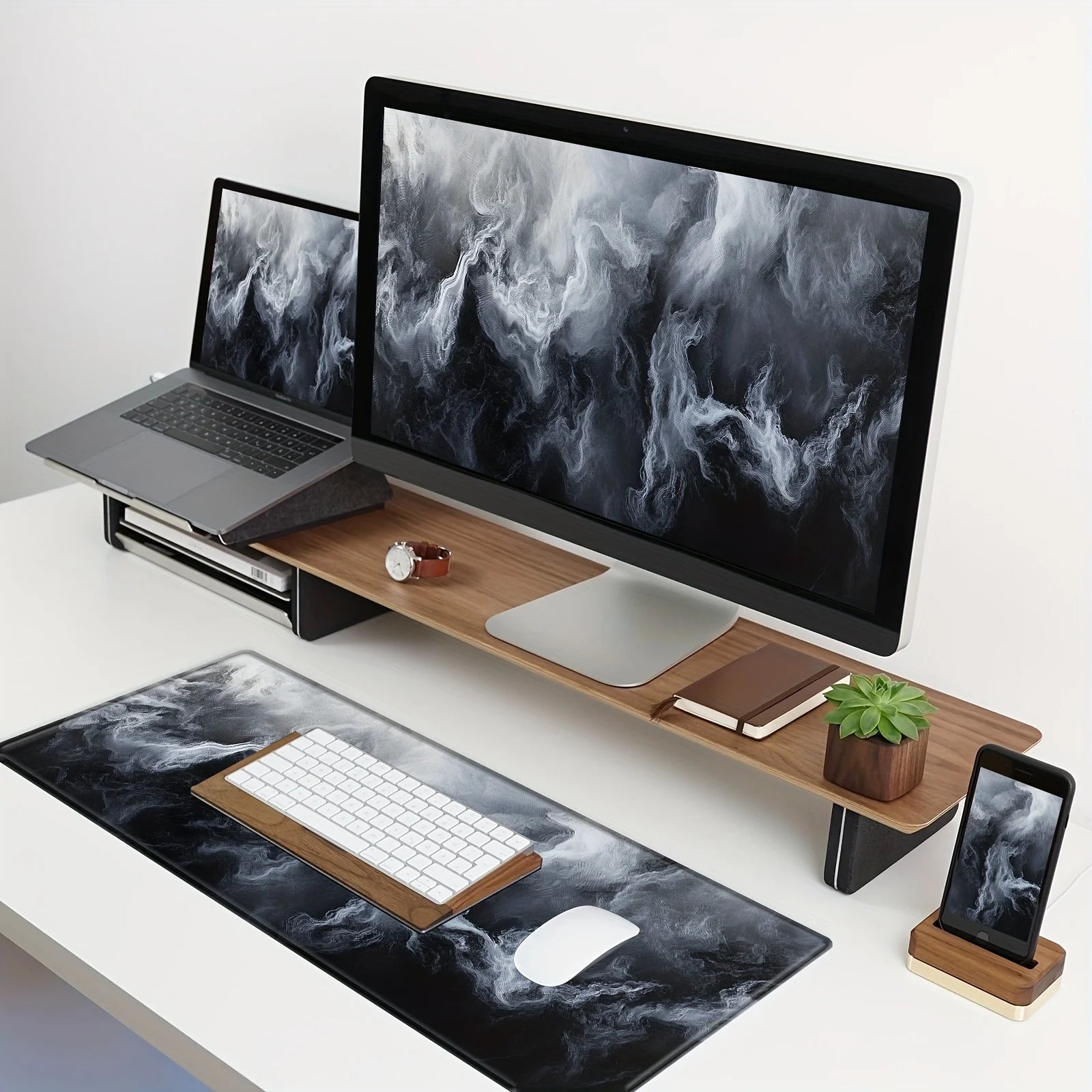 Large mouse pad smoke