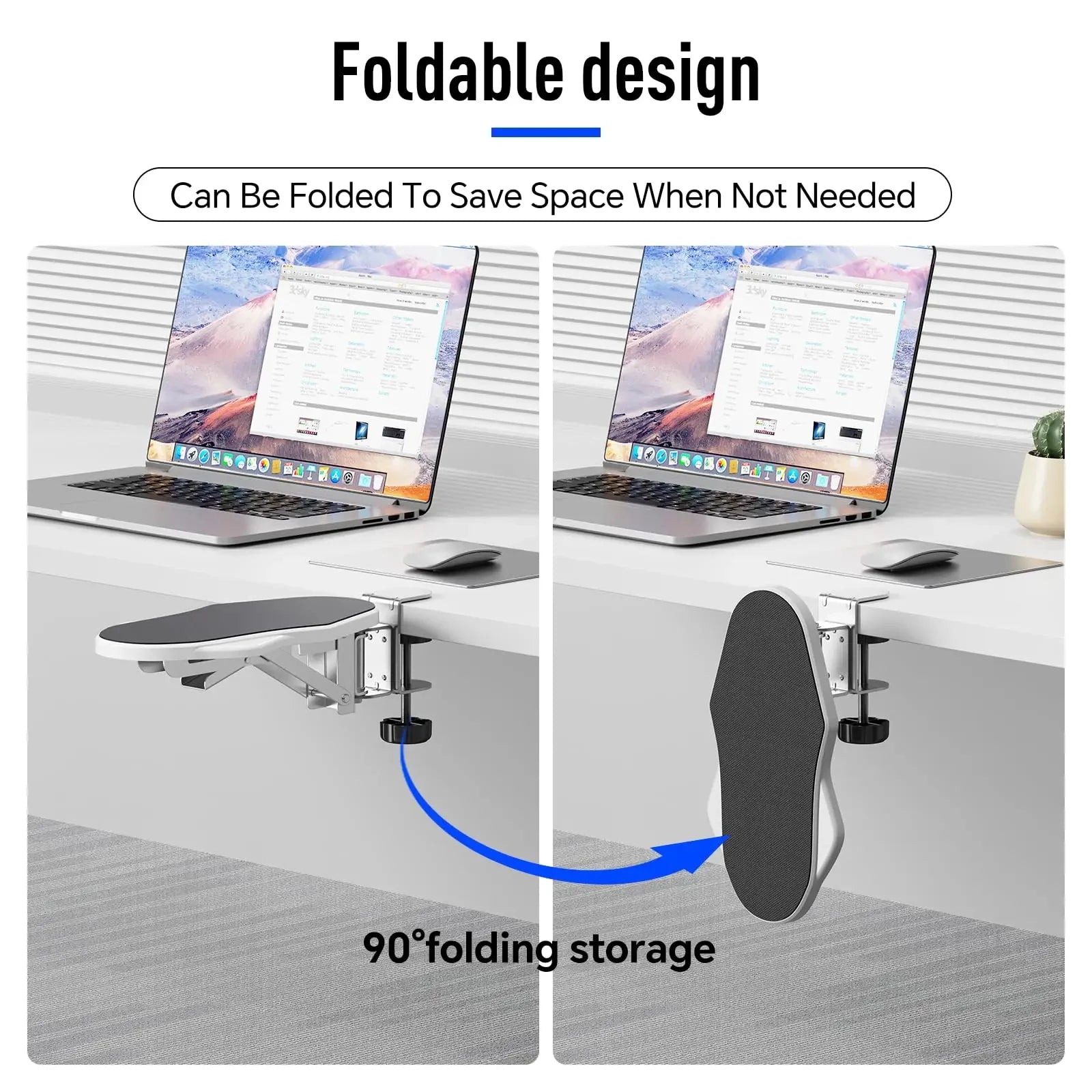 1pc Adjustable Ergonomic Arm Rest - Foldable