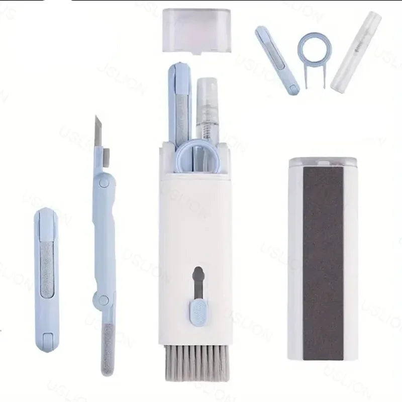 7-in-1 Computer Keyboard Cleaner Brush Kit Earphone