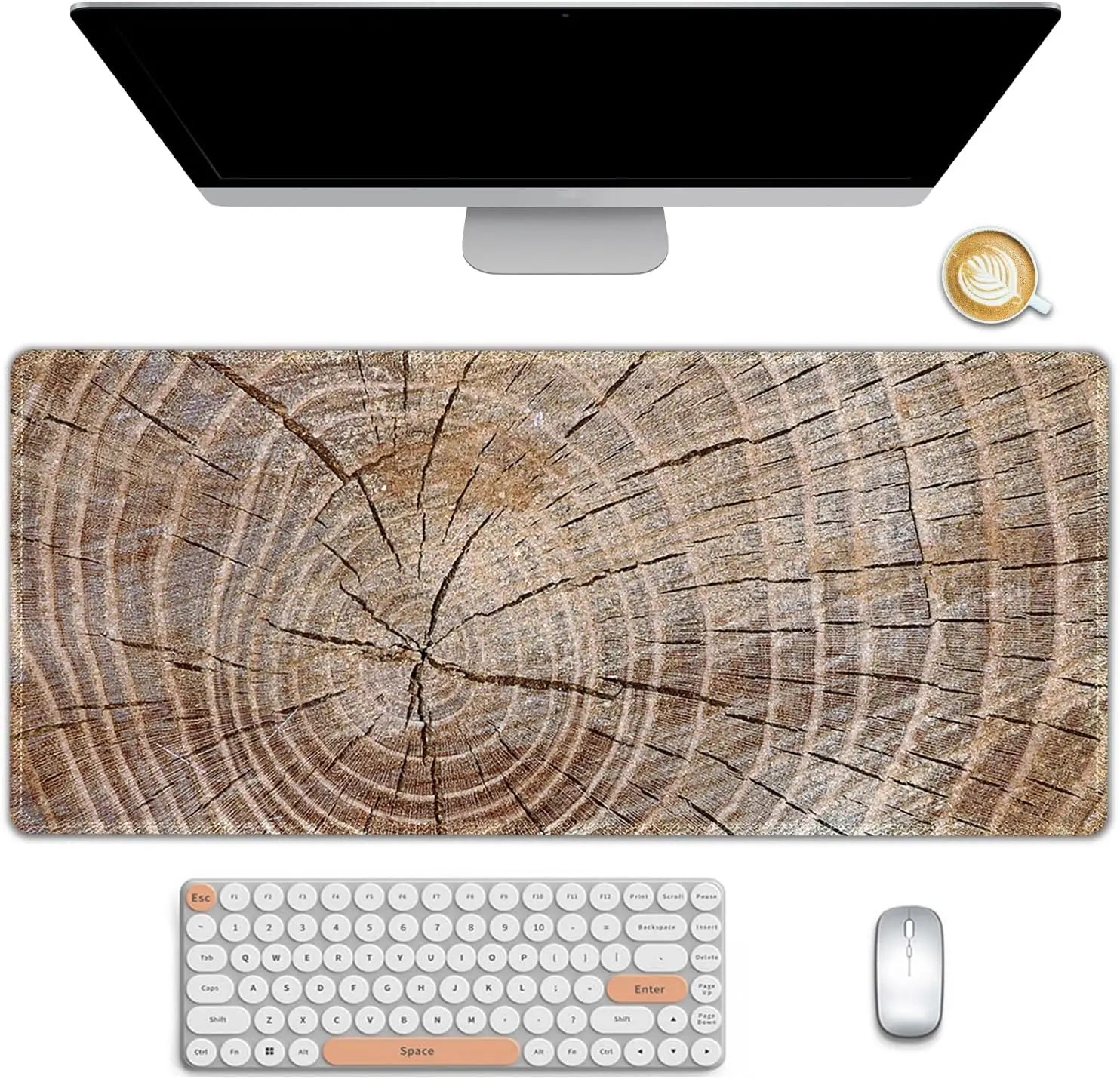 Many Pattern Tree Scale Wave Decor Reb Backgroung