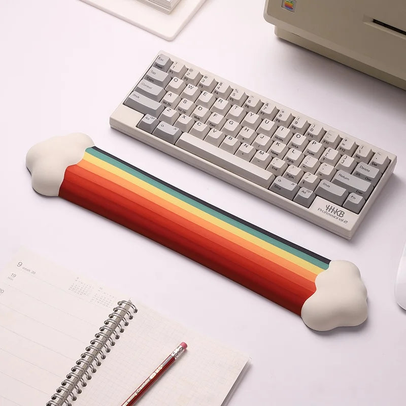 Ergonomic Cloud Wrist Pad - Rainbow Gradient