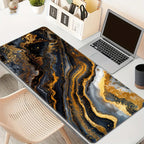 Golden Marble Large Mouse Pad