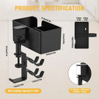 New 4-in-1 Tableside Storage Box Metal 360°