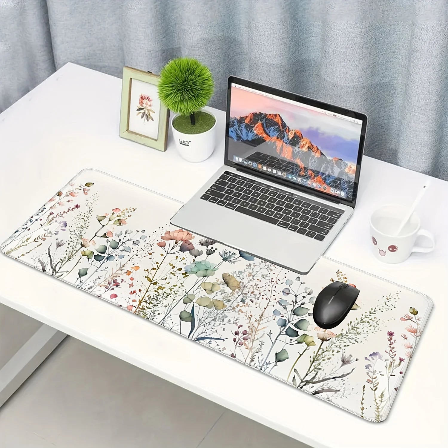 Floral Large mousepad Extended desk