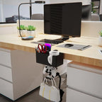 New 4-in-1 Tableside Storage Box Metal 360°
