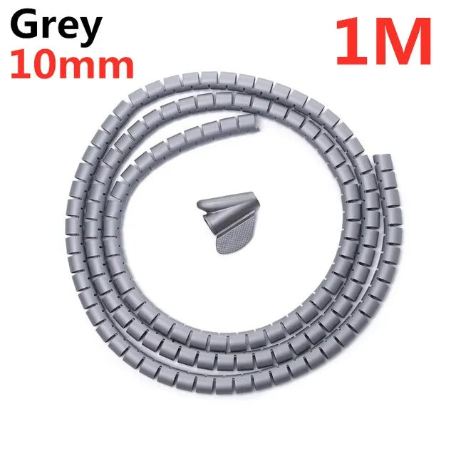 2M/1M Flexible Spiral Cable Wire Protector Cable Organizer