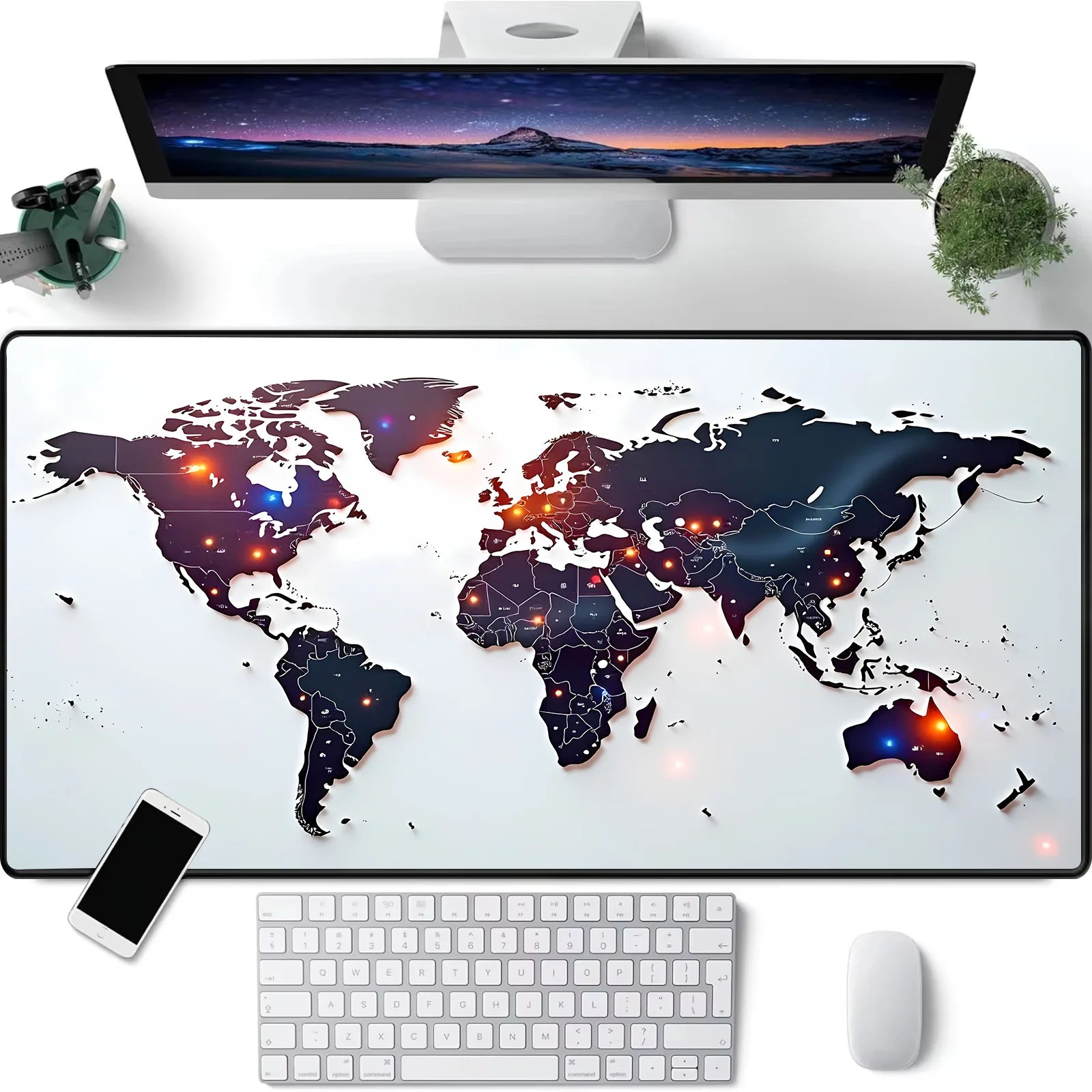 World Map Mouse Pad