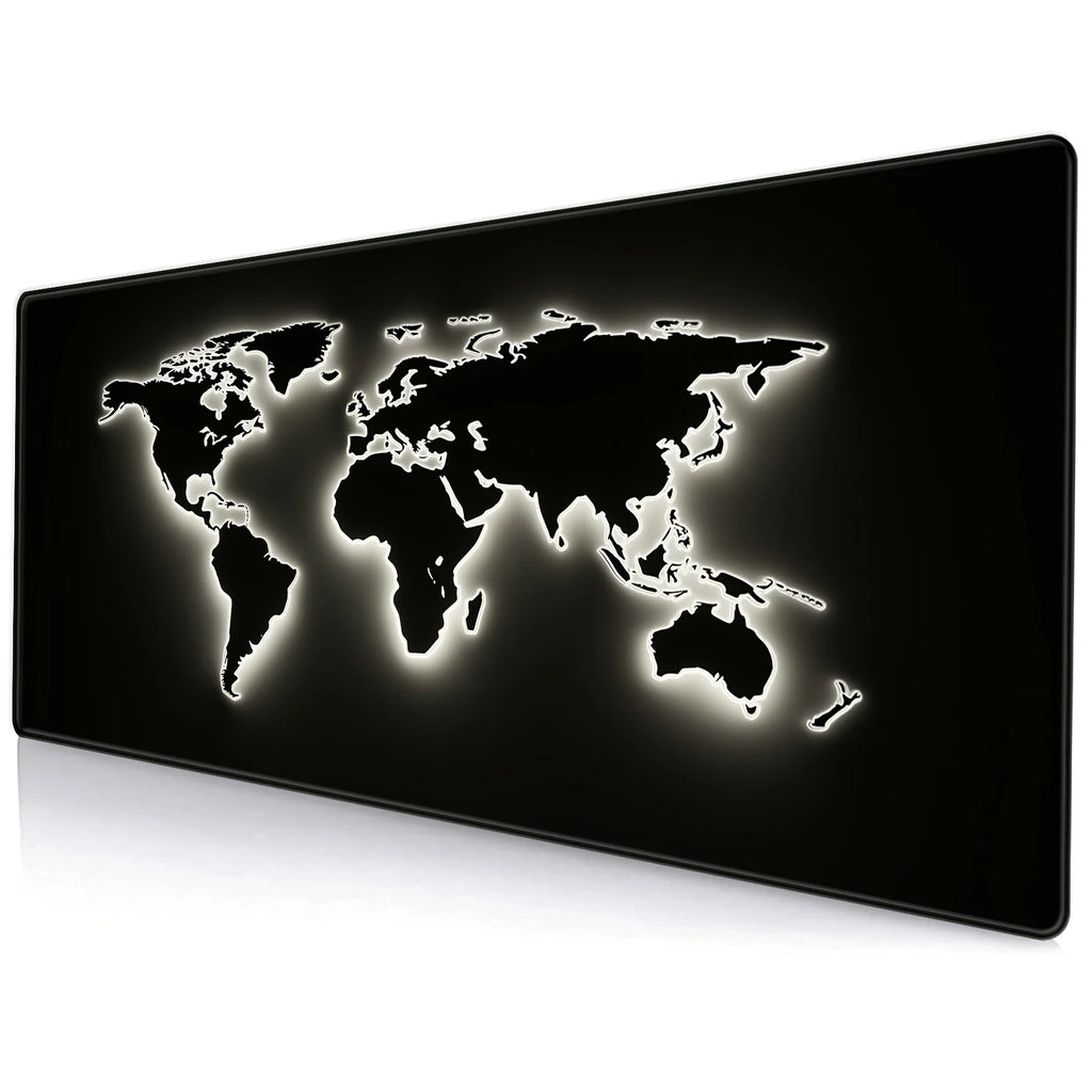 Large Retro Black World Map