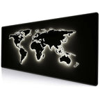 Large Retro Black World Map