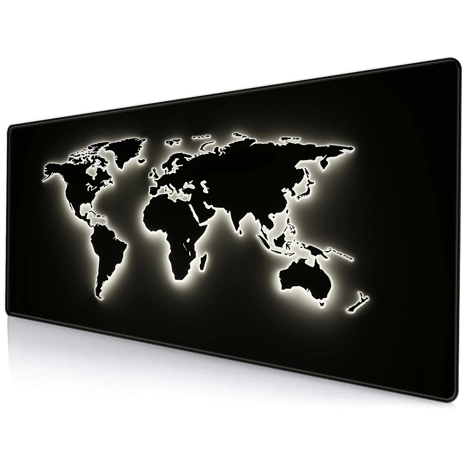 Large Retro Black World Map