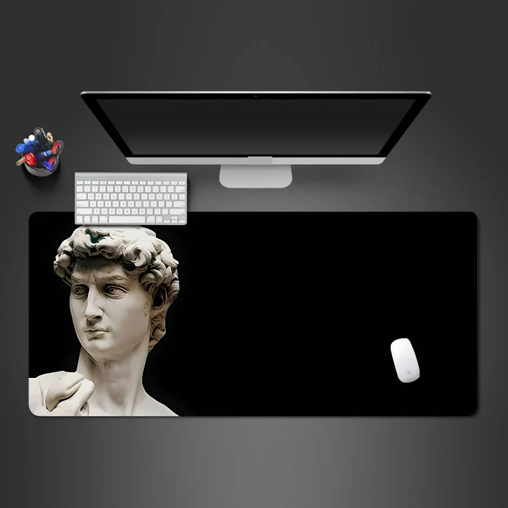 Retro Plaster Statue of David Art tabletop