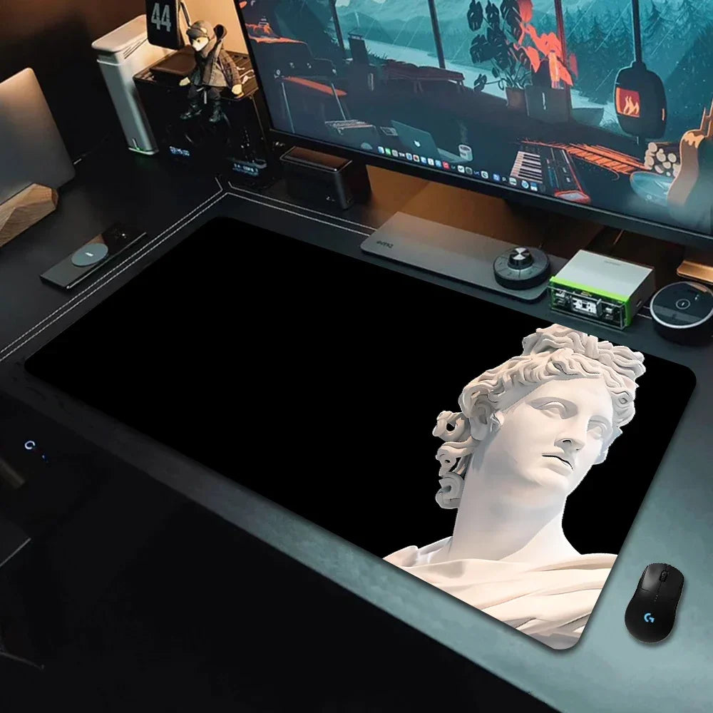 Retro Plaster Statue of David Art tabletop