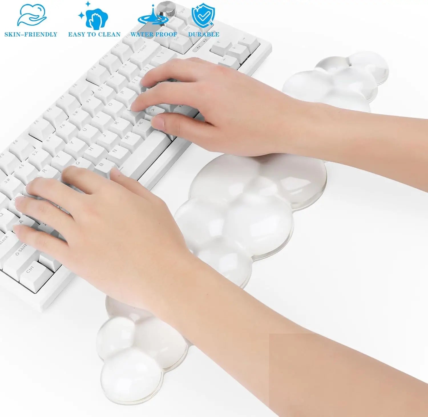 Mouse pad Wrist antislip silicone transparent