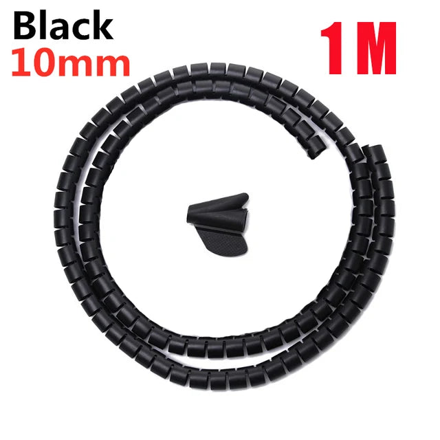 2M/1M Flexible Spiral Cable Wire Protector Cable Organizer