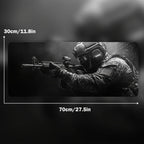 Large Mouse Pad Tactical Soldier Design Non-Slip