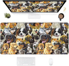 Desk Mat Pattern Black Extended