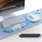 Cloud Mouse Pad Keyboard Wrist Rest Set