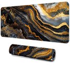 Golden Marble Large Mouse Pad