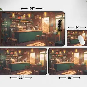 Kawaii Anime Coffee Shop Art