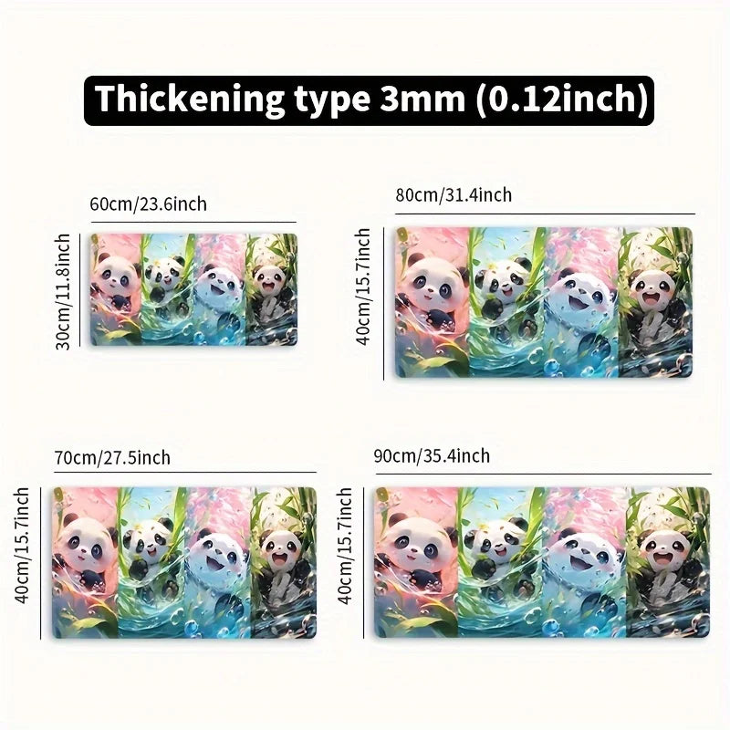 Large Cute Panda Mouse Pad Anime