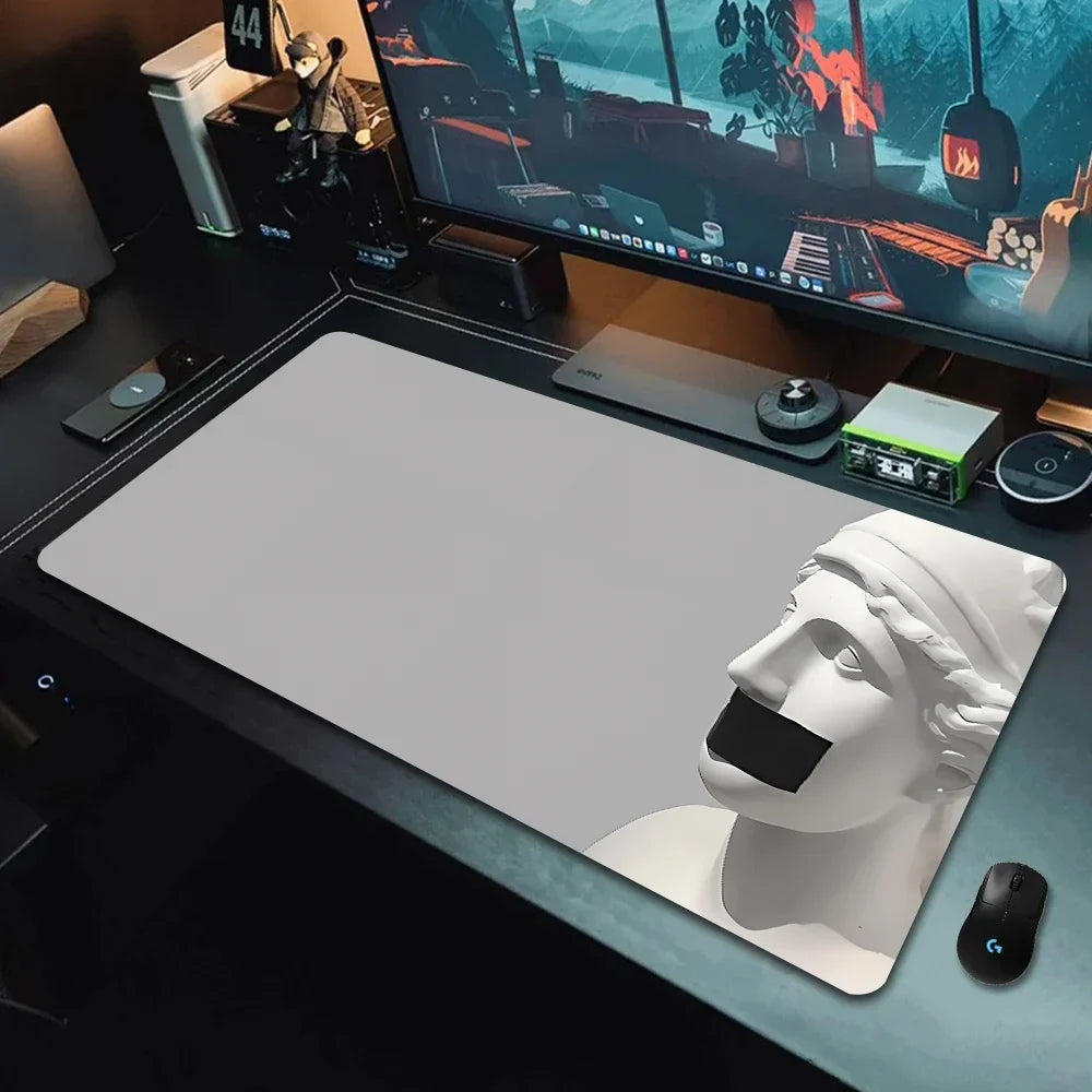 Retro Plaster Statue of David Art tabletop