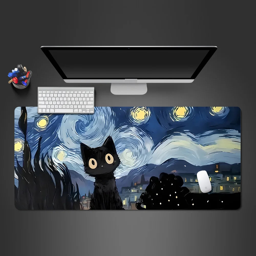 Anime creative art Abstract cat