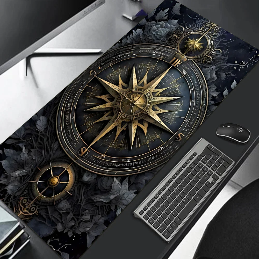 Vintage Steampunk Compass Design Mouse Pad