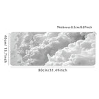 White cloud mouse pad