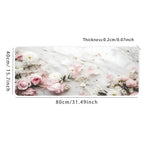 Flowers White Marble