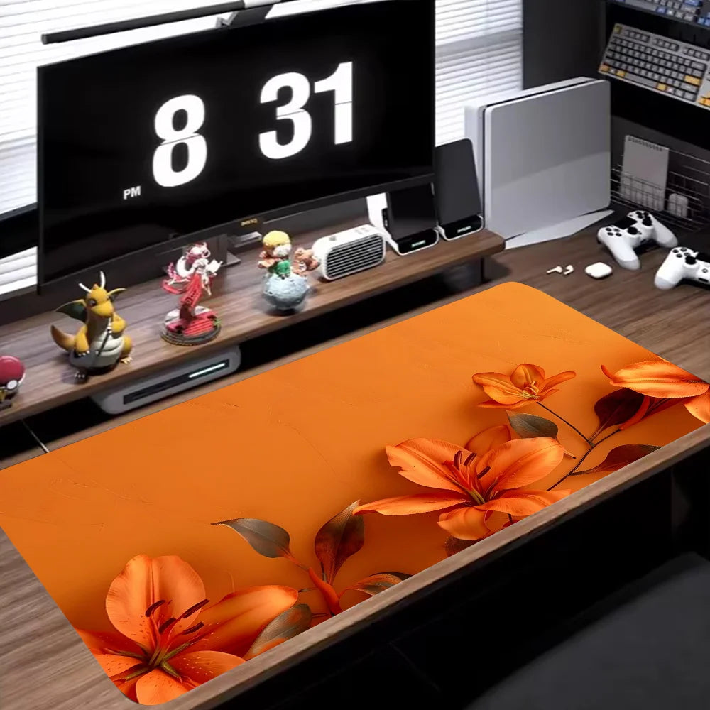 Computer Keyboard Mat Flower