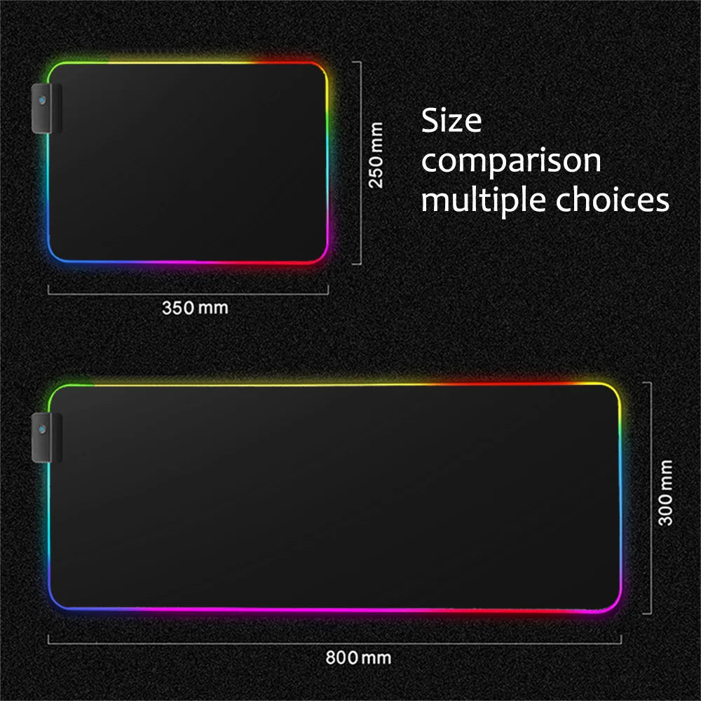 Pink Mousepad Rgb Monochrome Background Backlight LED